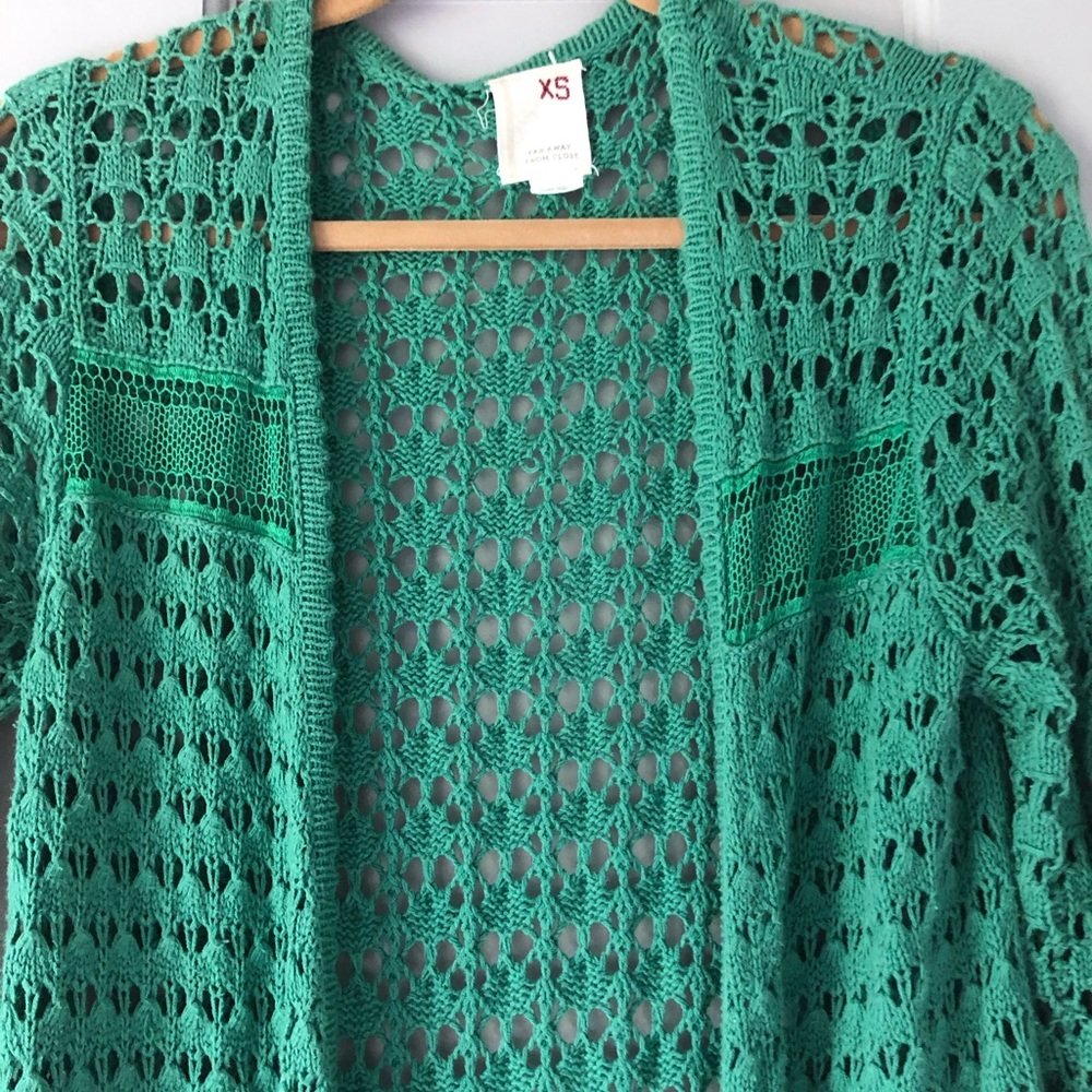 Anthropologie Open Knit Cardigan